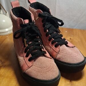 Vans Vintage Pink Suede High Tops Size 9.5 Women's